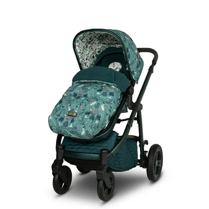 Cosatto Wow 3 Rotate Bundle –Masquerade | Travel System with Carrycot + Acorn 2 i-Size Car Seat & Rotating Base Cosatto