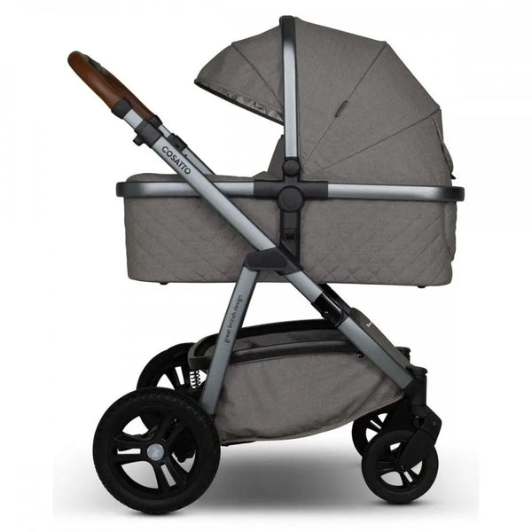 Cosatto Wow 3 Rotate Bundle – Bobtail | Travel System with Carrycot + Acorn 2 i-Size Car Seat & Rotating Base General Cosatto