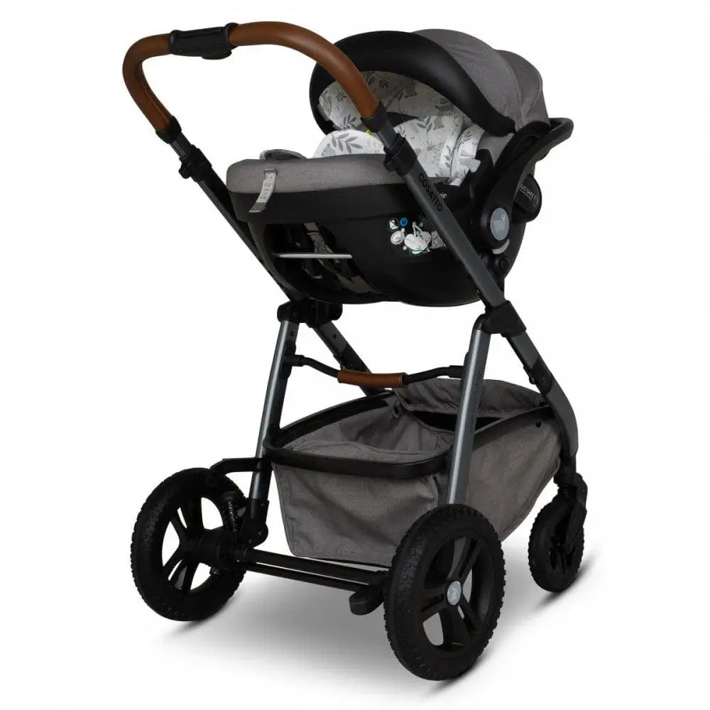 Cosatto Wow 3 Rotate Bundle – Bobtail | Travel System with Carrycot + Acorn 2 i-Size Car Seat & Rotating Base General Cosatto