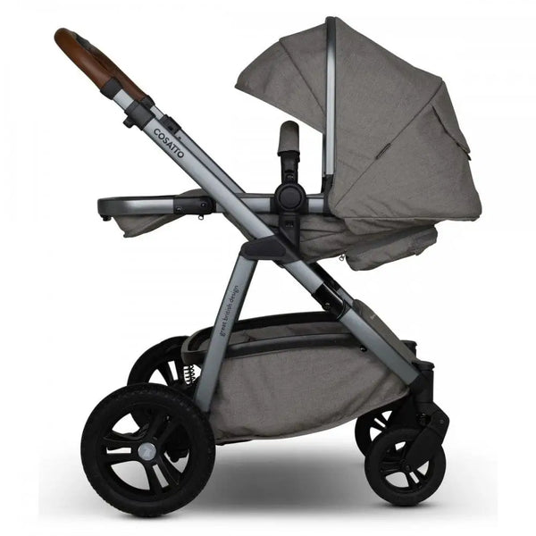 Cosatto Wow 3 Rotate Bundle – Bobtail | Travel System with Carrycot + Acorn 2 i-Size Car Seat & Rotating Base General Cosatto
