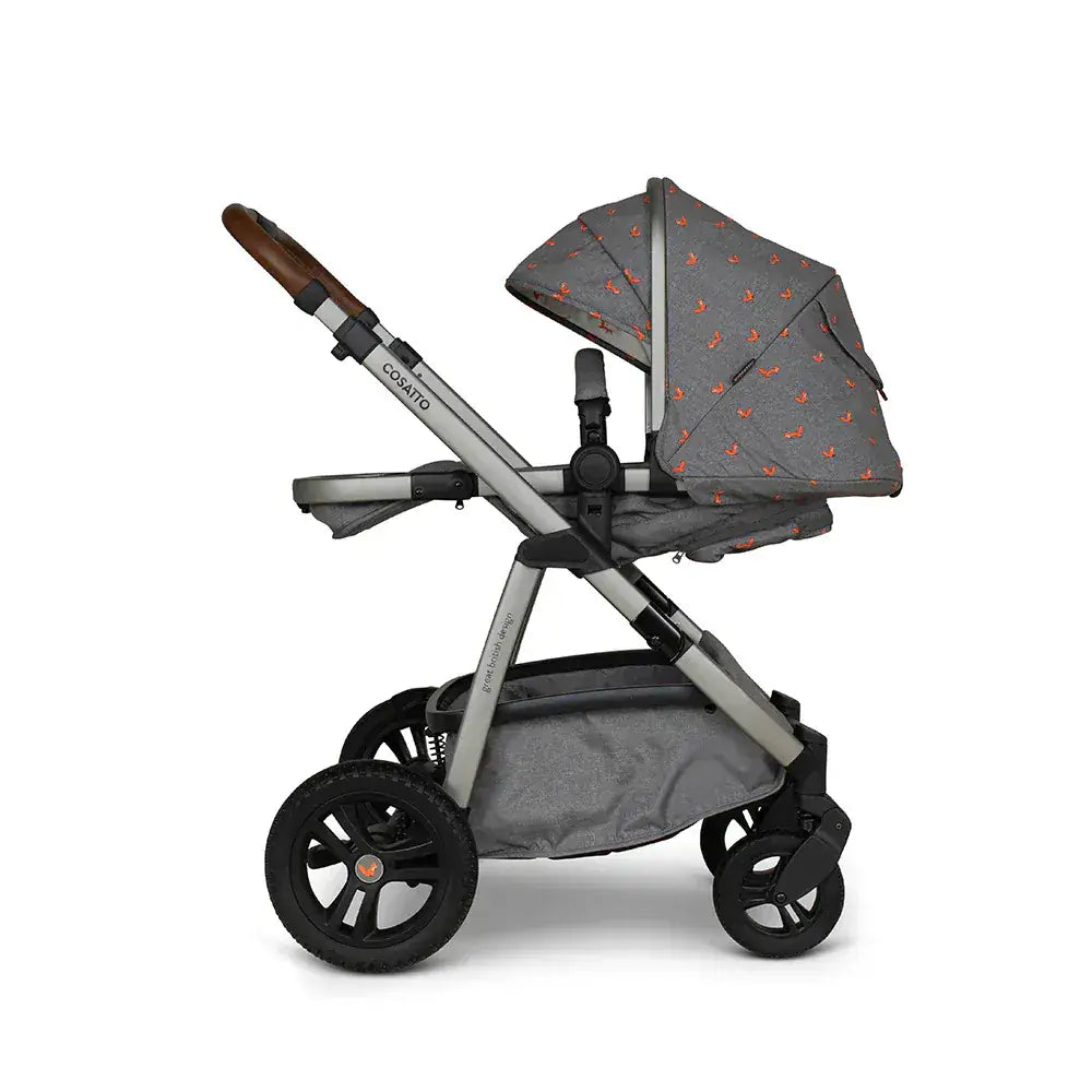 Cosatto Wow 3 Rotate Bundle – Camille | Travel System with Carrycot + Acorn 2 i-Size Car Seat & Rotating Base Cosatto