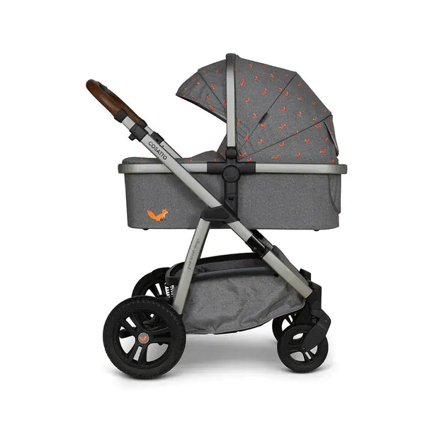Cosatto Wow 3 Rotate Bundle – Camille | Travel System with Carrycot + Acorn 2 i-Size Car Seat & Rotating Base Cosatto