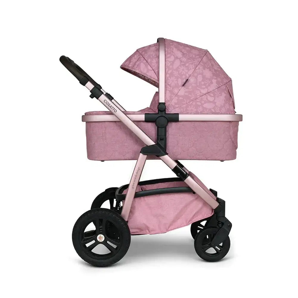 Cosatto Wow 3 Rotate Bundle – Camille | Travel System with Carrycot + Acorn 2 i-Size Car Seat & Rotating Base General Cosatto