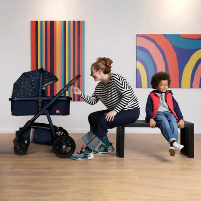 Cosatto Wow 3 Rotate Bundle – Doodle Days | Travel System with Carrycot + Acorn 2 i-Size Car Seat & Rotating Base General Cosatto