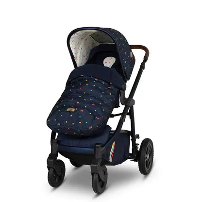 Cosatto Wow 3 Rotate Bundle – Doodle Days | Travel System with Carrycot + Acorn 2 i-Size Car Seat & Rotating Base General Cosatto