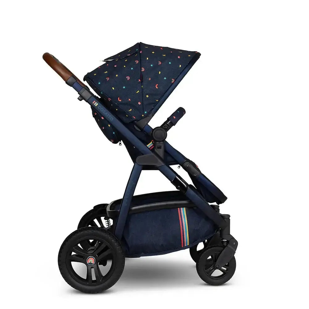 Cosatto Wow 3 Rotate Bundle – Doodle Days | Travel System with Carrycot + Acorn 2 i-Size Car Seat & Rotating Base General Cosatto