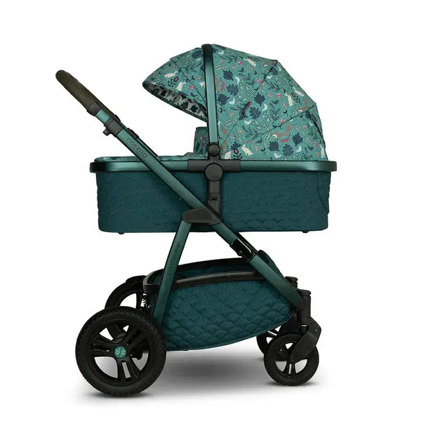 Cosatto Wow 3 Rotate Bundle –Masquerade | Travel System with Carrycot + Acorn 2 i-Size Car Seat & Rotating Base Cosatto