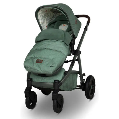 Cosatto Wow 3 Rotate Bundle – Meadow | Travel System with Carrycot + Acorn 2 i-Size Car Seat & Rotating Base General Cosatto