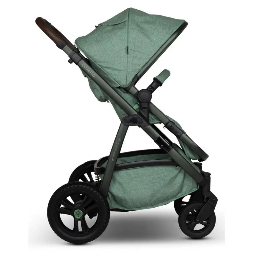 Cosatto Wow 3 Rotate Bundle – Meadow | Travel System with Carrycot + Acorn 2 i-Size Car Seat & Rotating Base General Cosatto