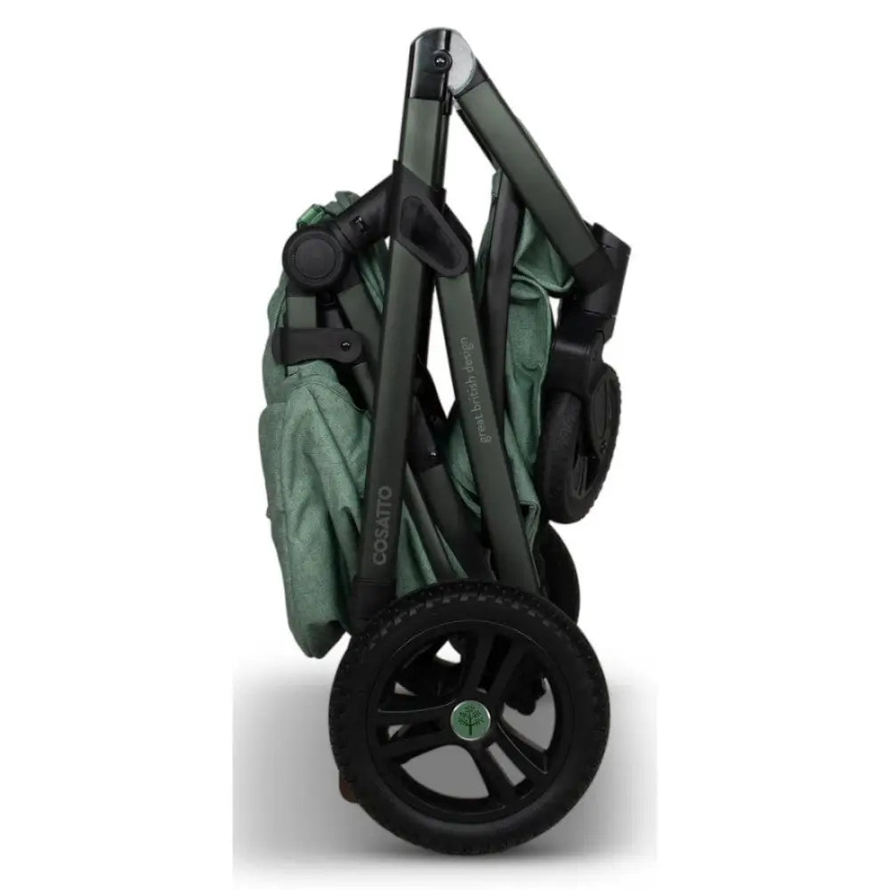 Cosatto Wow 3 Rotate Bundle – Meadow | Travel System with Carrycot + Acorn 2 i-Size Car Seat & Rotating Base General Cosatto