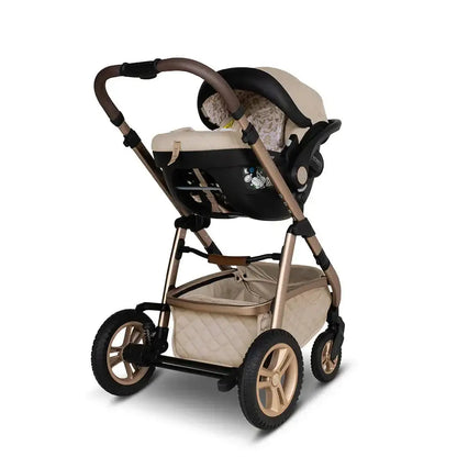 Cosatto Wow 3 Rotate Bundle – Whisper | Travel System with Carrycot + Acorn 2 i-Size Car Seat & Rotating Base Cosatto