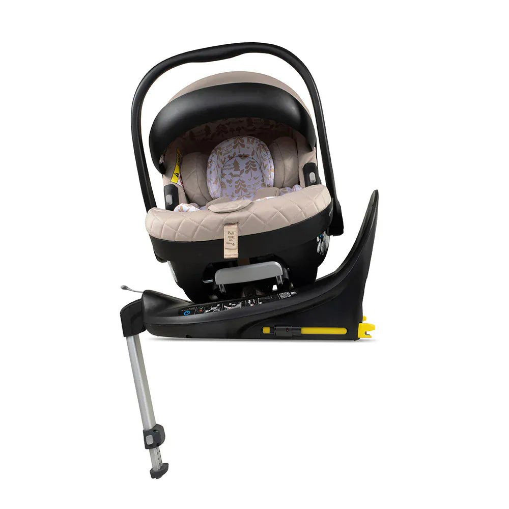 Cosatto Wow 3 Rotate Bundle – Whisper | Travel System with Carrycot + Acorn 2 i-Size Car Seat & Rotating Base Cosatto