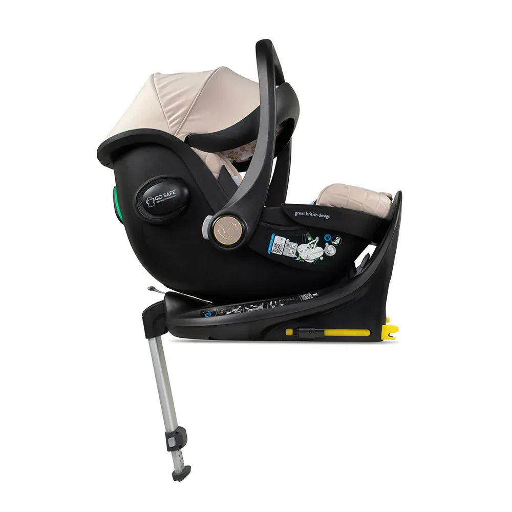 Cosatto Wow 3 Rotate Bundle – Whisper | Travel System with Carrycot + Acorn 2 i-Size Car Seat & Rotating Base Cosatto