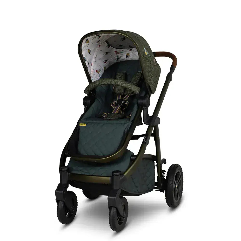 Cosatto Wow 3 Rotate & Recline Cozy Bundle Bureau – Travel System with Carrycot, Acorn Recline i-Size Car Seat & Rotating Base Cosatto