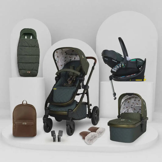 Cosatto Wow 3 Rotate & Recline Cozy Bundle Bureau – Travel System with Carrycot, Acorn Recline i-Size Car Seat & Rotating Base Cosatto