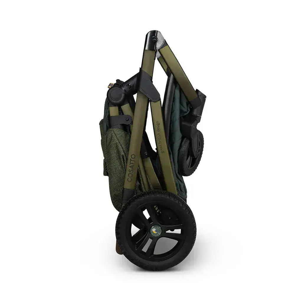 Cosatto Wow 3 Rotate & Recline Cozy Bundle Bureau – Travel System with Carrycot, Acorn Recline i-Size Car Seat & Rotating Base Cosatto