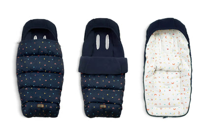 Cosatto Wow 3 Rotate & Recline Cozy Bundle Doodle Days – Travel System with Carrycot, Acorn Recline i-Size Car Seat & Rotating Base Cosatto