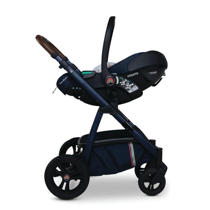 Cosatto Wow 3 Rotate & Recline Cozy Bundle Doodle Days – Travel System with Carrycot, Acorn Recline i-Size Car Seat & Rotating Base Cosatto