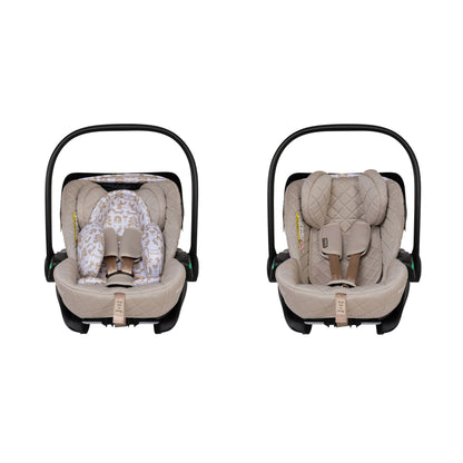 Cosatto Wow 3 Rotate & Recline Cozy Bundle Foxford Hall – Travel System with Carrycot, Acorn Recline i-Size Car Seat & Rotating Base Cosatto