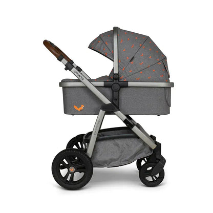 Cosatto Wow 3 Rotate & Recline Cozy Bundle Foxling – Travel System with Carrycot, Acorn Recline i-Size Car Seat & Rotating Base Cosatto