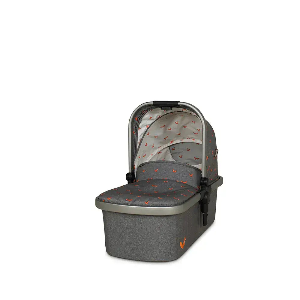 Cosatto Wow 3 Rotate & Recline Cozy Bundle Foxling – Travel System with Carrycot, Acorn Recline i-Size Car Seat & Rotating Base Cosatto