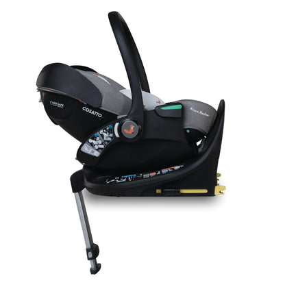Cosatto Wow 3 Rotate & Recline Cozy Bundle Foxling – Travel System with Carrycot, Acorn Recline i-Size Car Seat & Rotating Base Cosatto