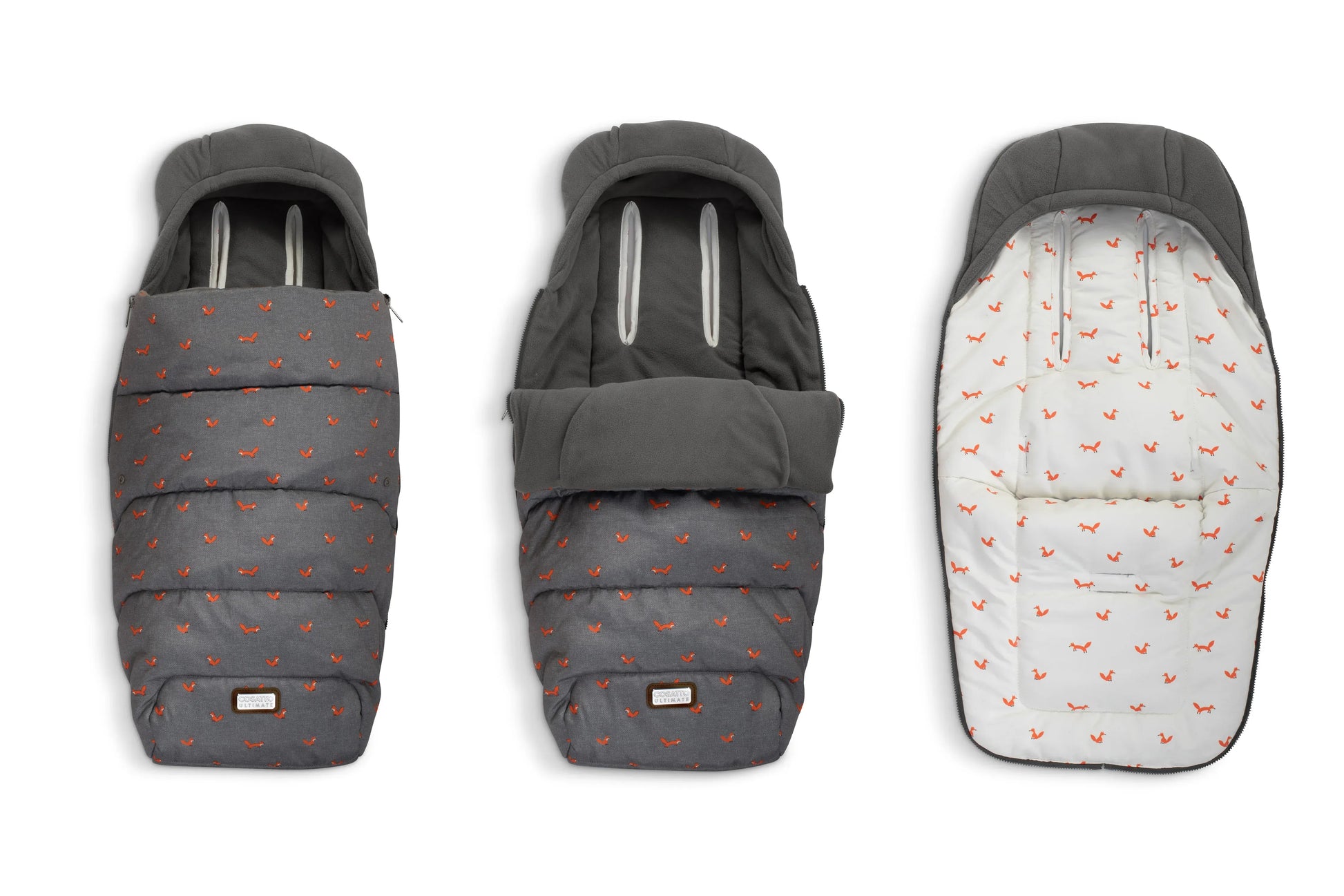 Cosatto Wow 3 Rotate & Recline Cozy Bundle Foxling – Travel System with Carrycot, Acorn Recline i-Size Car Seat & Rotating Base Cosatto