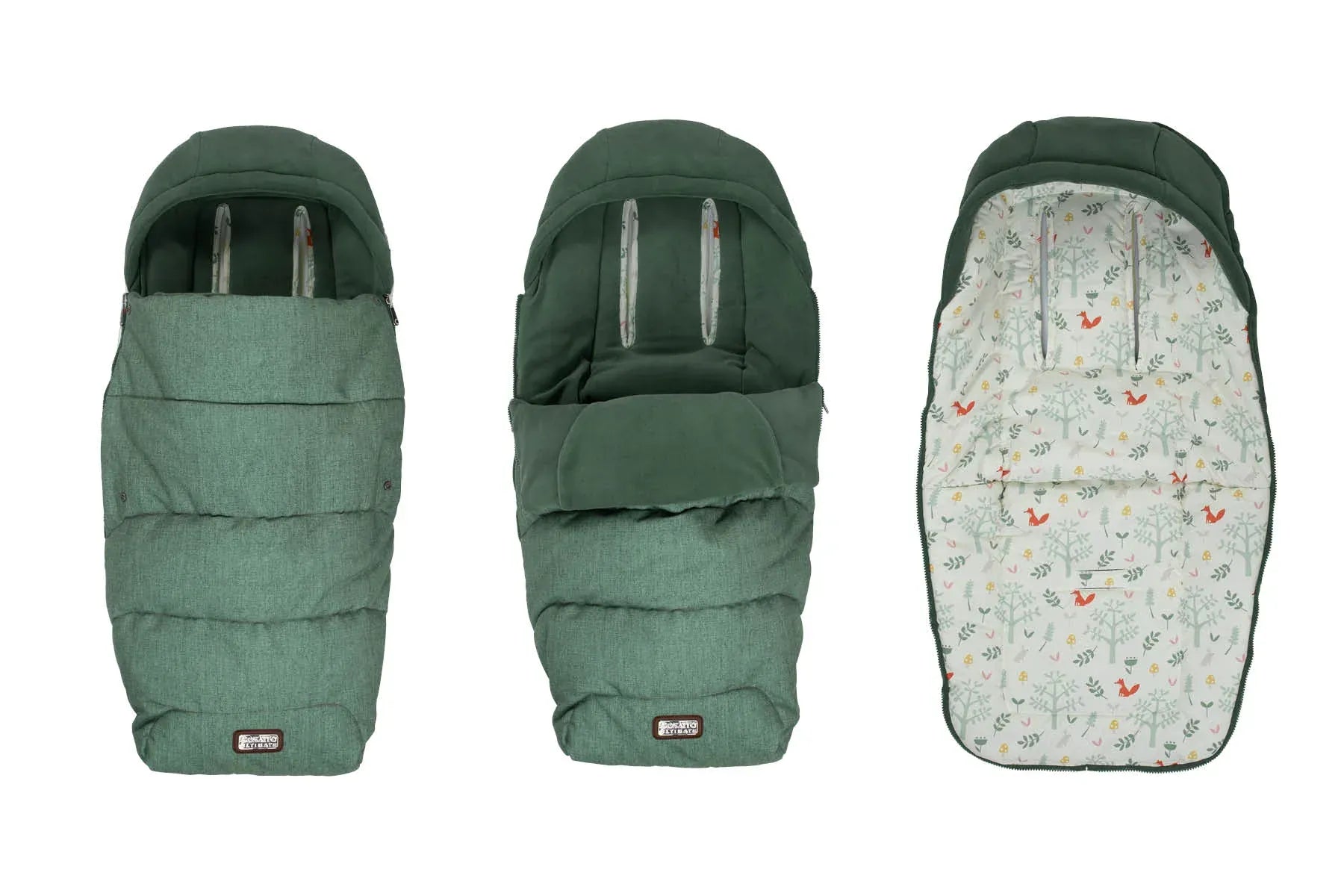 Cosatto Wow 3 Rotate & Recline Cozy Bundle Meadow – Travel System with Carrycot, Acorn Recline i-Size Car Seat & Rotating Base Cosatto