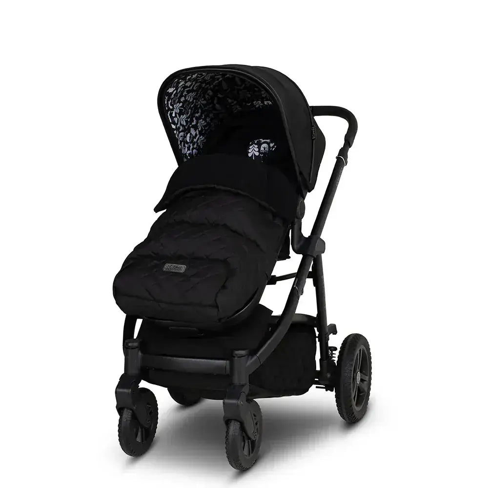 Cosatto Wow 3 Rotate & Recline Cozy Bundle Silhouette – Travel System with Carrycot, Acorn Recline i-Size Car Seat & Rotating Base Cosatto