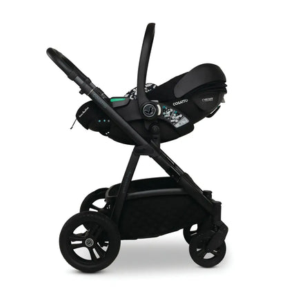 Cosatto Wow 3 Rotate & Recline Cozy Bundle Silhouette – Travel System with Carrycot, Acorn Recline i-Size Car Seat & Rotating Base Cosatto