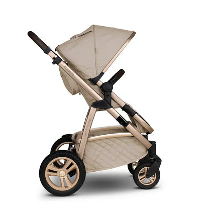 Cosatto Wow 3 Rotate & Recline Cozy Bundle Whisper – Travel System with Carrycot, Acorn Recline i-Size Car Seat & Rotating Base Cosatto