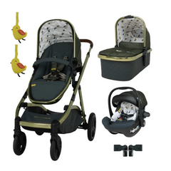 Cosatto Wow XL 3 in 1 Travel System i-Size Car Seat Bundle - Bureau