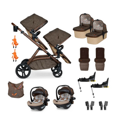 Cosatto Wow XL Twin Travel System Everything Bundle - Foxford Hall  Cosatto   