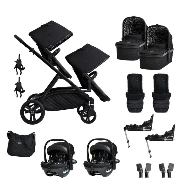 Cosatto Wow XL Twin Travel System Everything Bundle - Silhouette  Cosatto   