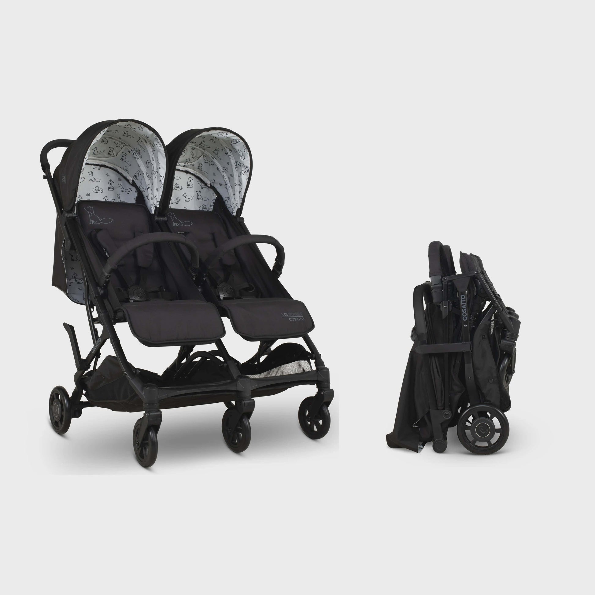 Cosatto Yo! Double Stroller - Foxed Cosatto