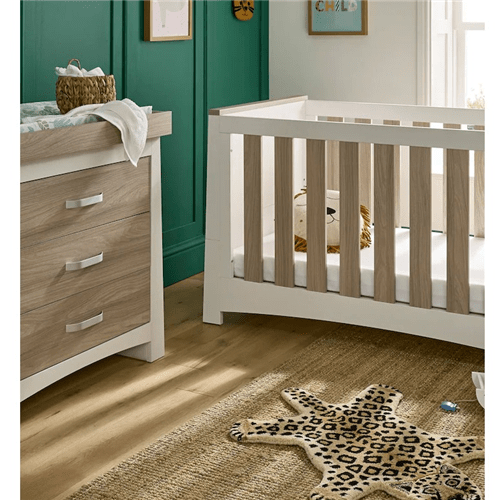 Cuddle Co Ada 2 Piece Nursery Room Set - White & Ash  Cuddle Co   