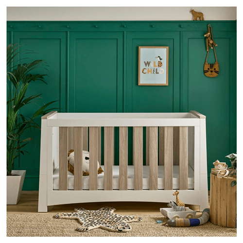 Cuddle Co Ada Cot Bed - White & Ash  Cuddle Co   