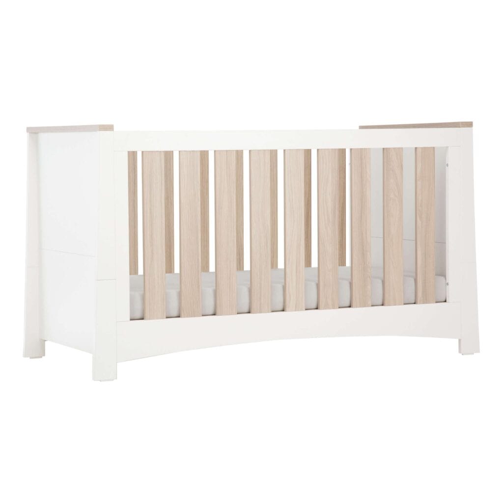 Cuddle Co Ada Cot Bed - White & Ash  Cuddle Co   