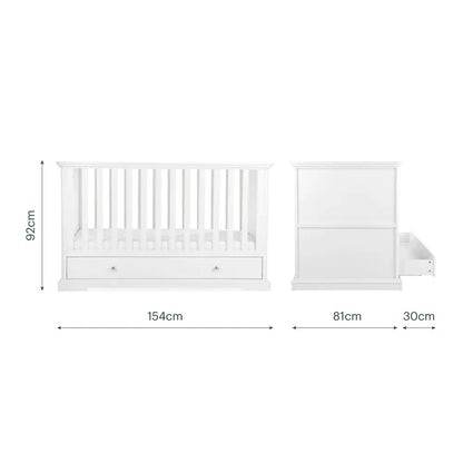 Cuddle Co Beaumont 3 Piece Nursery Furniture Set