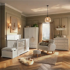 Cuddle Co Beaumont Grand White 3 Piece Nursery Furniture Set