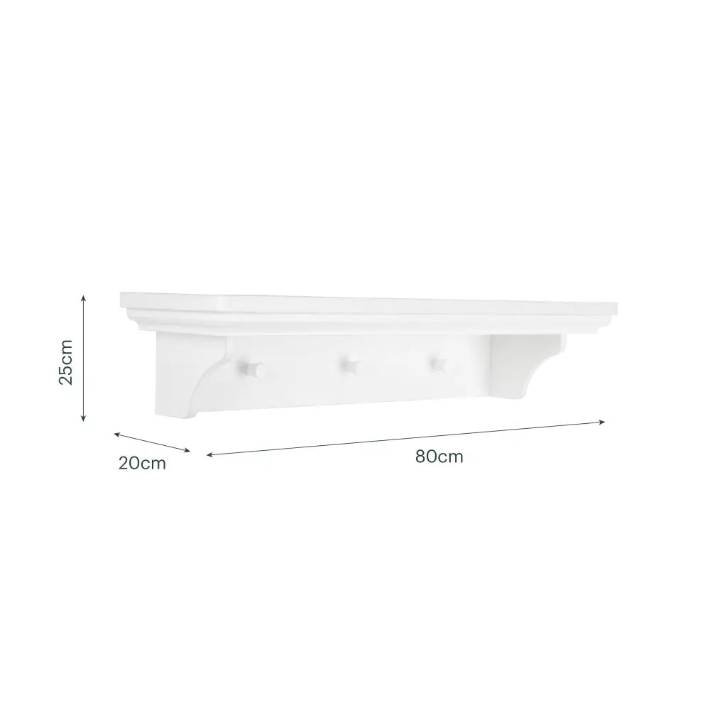Cuddle Co Beaumont Nursery Shelf - White