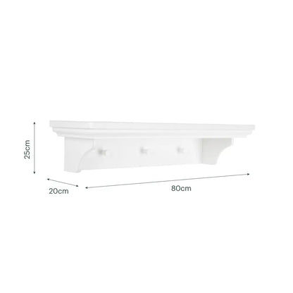Cuddle Co Beaumont Nursery Shelf - White