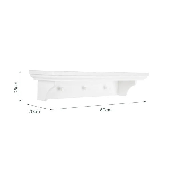 Cuddle Co Beaumont Nursery Shelf - White