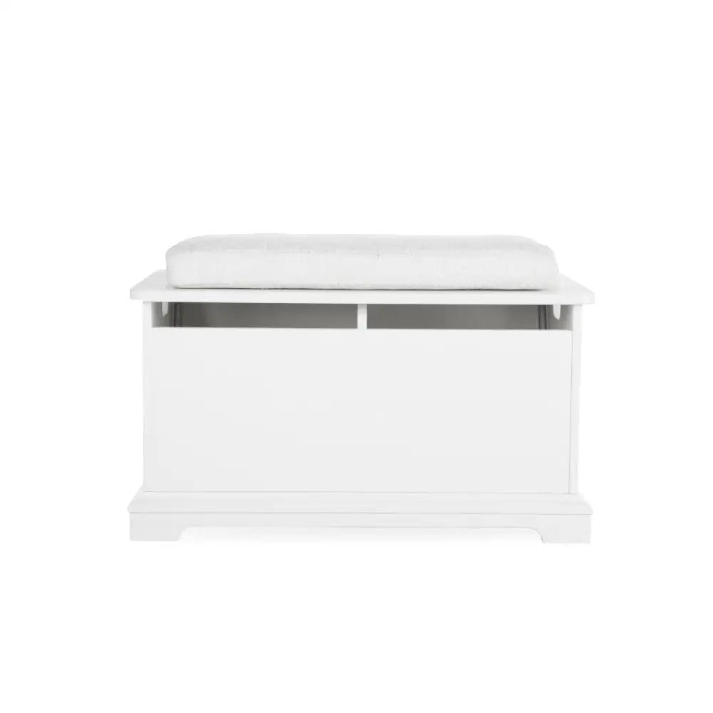 Cuddle Co Beaumont Storage Box & Cushion Set - White