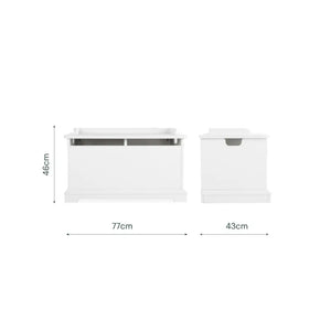 Cuddle Co Beaumont Storage Box & Cushion Set - White