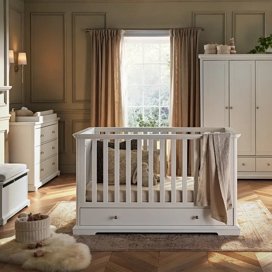 Cuddle Co Beaumont White Cot Bed