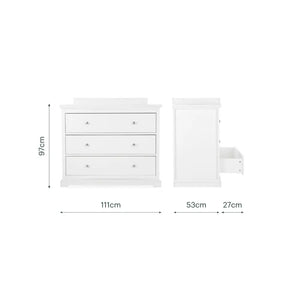 Cuddle Co Beaumont White Dresser Changer
