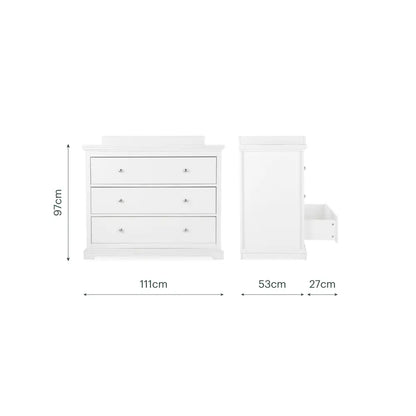 Cuddle Co Beaumont White Dresser Changer