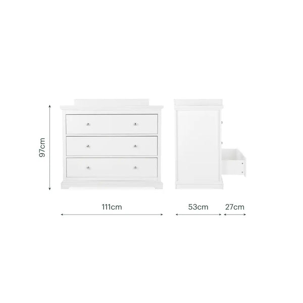 Cuddle Co Beaumont White Dresser Changer