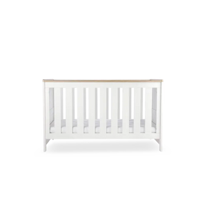 Cuddle Co Burford White & Oak Cot Bed